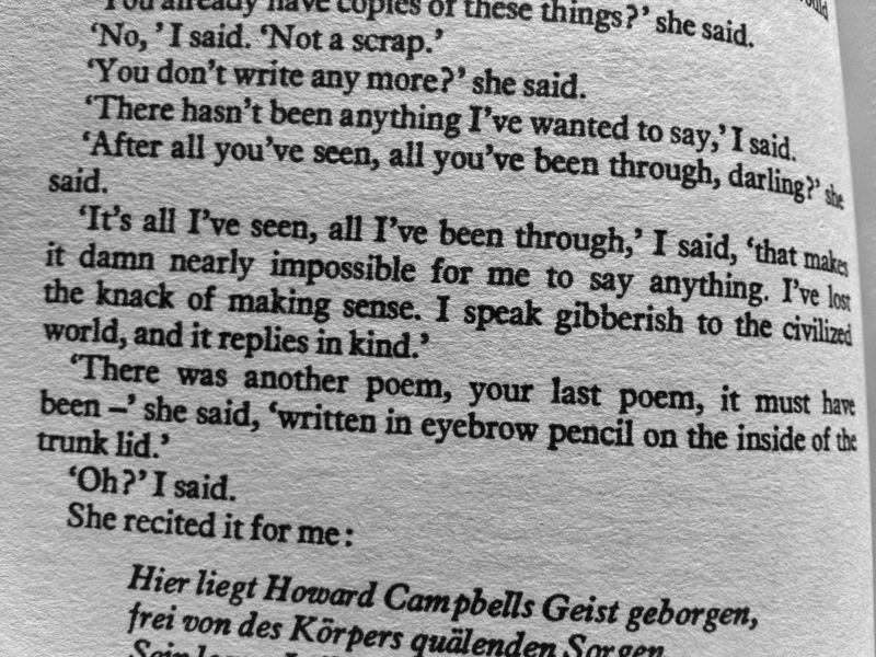 I speak gibberish to the civilized world, and it replies in kind.
